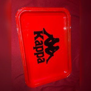 Metal Kappa rolling tray (red)